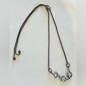 Kendra Scott antique silver adjustable necklace